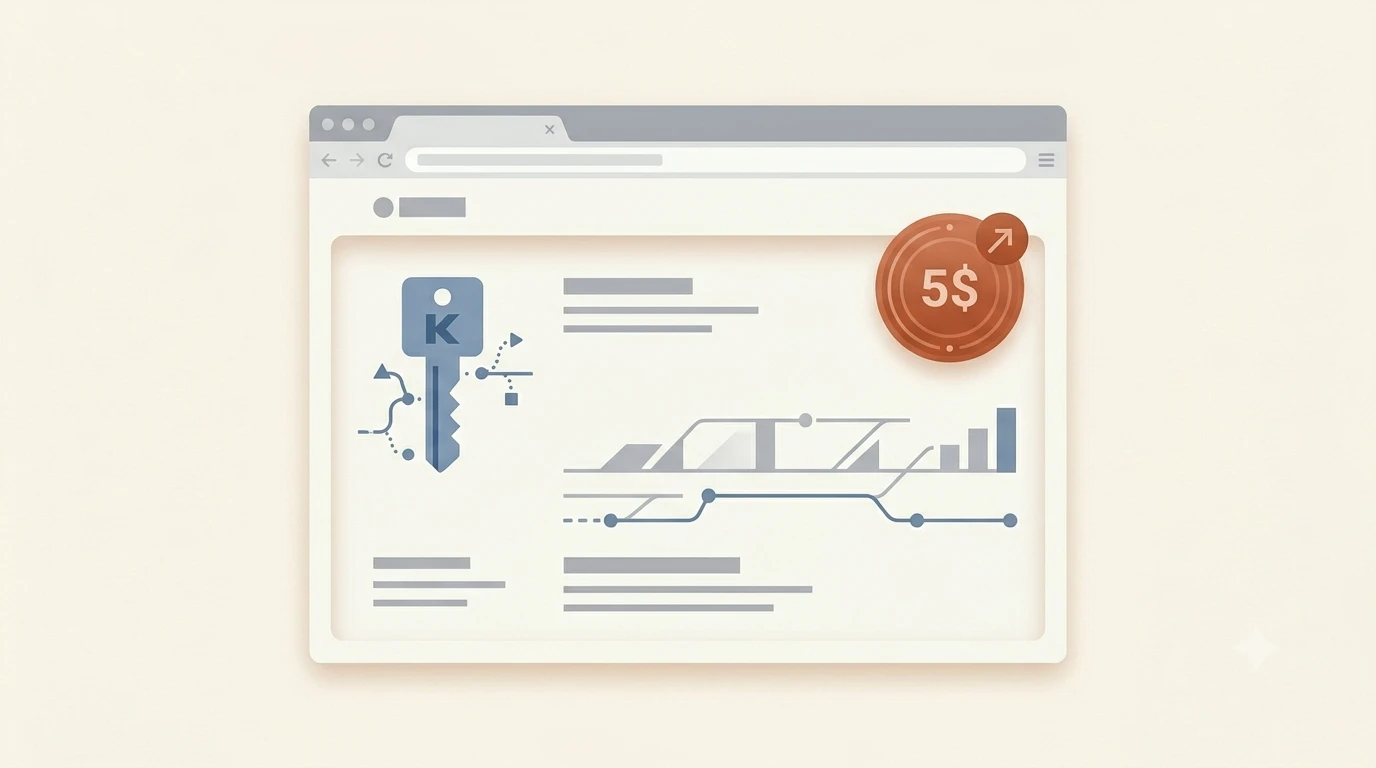 Anthropic console dashboard showing API keys section and $5 free trial credit