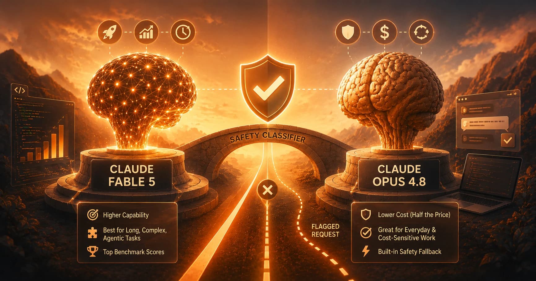 Claude Fable 5 vs Opus 4.8: Price, Power, and Fallback